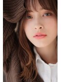 20代／30代/透明感カラー/韓国風/ぱっつん前髪