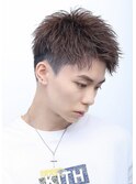 スパイキーアップツイスト×グレージュ