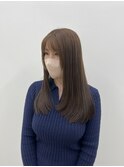 【韓国ヘア/レイヤーカット/ローレイヤー/アッシュベージュ】