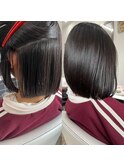 縮毛矯正で叶えるまとまり美髪ボブ