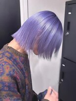 ベレーザ 渋谷(BELEZA)&nbsp;11963艶髪ネイビーブルーブルーシルバーストレートブルーカラー