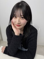 レイリー 原宿 表参道(Rayreee) 毛先ワンカール ミディアムレイヤー 韓国顔周り