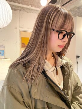 ルーム(Loom.) デザインカラーコントラストハイライトロングレイヤー