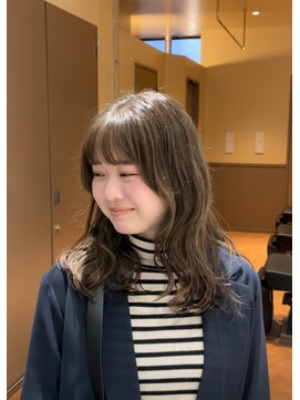 シアン 大須店(CYAN.) ミディアムレイヤー×ゆるめパーマ×ワイドバング