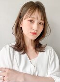 前髪ミニウルフ大人可愛いサイドバングイメチェン#240f0425