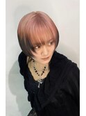 □＃ルーツカラー＃レイヤーカット#ウルフ＃ピンク