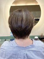 松本平太郎美容室 土浦パートワン(PART1)&nbsp;白髪ぼかしハイライトショートスタイル　30代40代50代60代　土浦