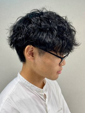 ジーニー 新百合ヶ丘(Genie) ダークアッシュニュアンスパーマ韓国マッシュベリーショート