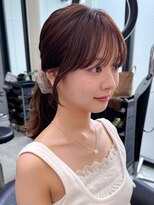 ロンドワン 三宮元町(Lond one) 韓国レイヤーカット/ヨシンモリフェイスレイヤー/艶髪カラー