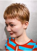 大人ショートハイライト髪質改善トリートメント前髪30代40代