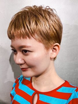 オジョマノ(OjOmano) 大人ショートハイライト髪質改善トリートメント前髪30代40代