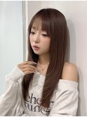 暗めカラー/韓国風巻き/レイヤーカット/髪質改善/縮毛矯正/大宮