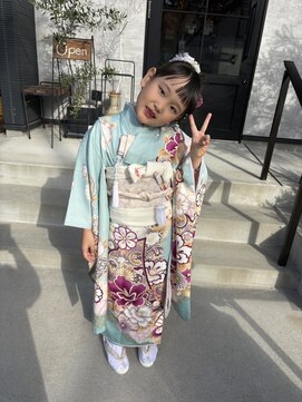 七五三　着付け　ヘアアレンジ