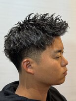 ヘアモード キクチ 銀座店&nbsp;無造作ピンパーマ<理容室><バーバー>