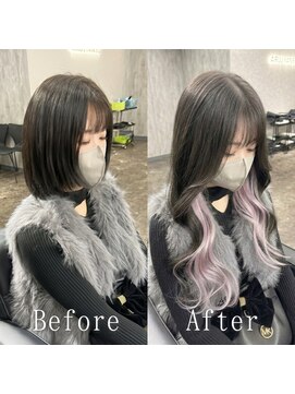 あるじゃんすー 名古屋店 ダークショコラ×ホワイトシルバー#シールエクステ#韓国#名古屋