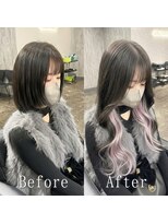 あるじゃんすー 岡山店&nbsp;ダークショコラ×ホワイトシルバー#シールエクステ#韓国