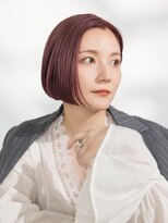 TJ天気予報 Part5 木曽川店&nbsp;天然由来92%オーガニックカラー/メロウピンク/ショートボブ/艶髪