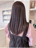 福山市美容室Caaryブリーチありパープルカラー透明感パープル
