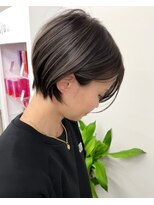 ゴカン バイ ジル ブラン 名古屋(Gokan by JIL BLAN)&nbsp;ハイライトバレイヤージュダブルカラーショートカット30代40代