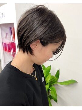 ゴカン バイ ジル ブラン 名古屋(Gokan by JIL BLAN) ハイライトバレイヤージュダブルカラーショートカット30代40代