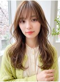 透明感ミルクティーベージュ春の小顔◎ロングレイヤー