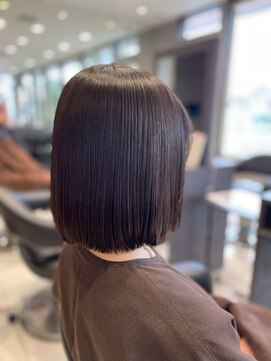 アース 南福島店(HAIR&MAKE EARTH) ツヤサラボブ