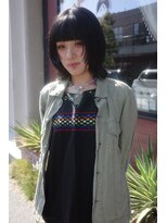 チャプター 問屋町(chapter) ミディアムレイヤーハッシュカット顔まわりレイヤーボブ