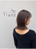 外はねボブ×ナチュラルブラウン