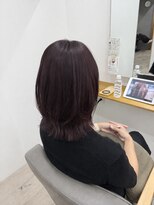 ルプラ アンテ(le-pla Ante)&nbsp;深みワインレッド×簡単くびれヘア
