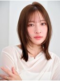 宇都宮／顔周りレイヤー×髪質改善ミディアム