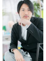 ミック 日暮里店(miq)&nbsp;大人ダンディ・プラチナアッシュアシンメトリーショートc1