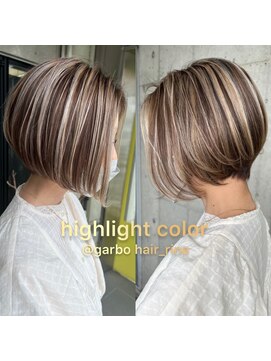 ガルボ ヘアー(garbo hair) #ガルボヘアー #バレイヤージュ #ハイライト #外国人風