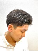 直毛◎癖毛風セット簡単爽やかツーブロビジネスパーマ