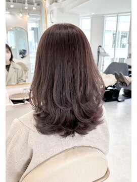 レミエ ダイカンヤマ(lemiie) 代官山 lemiie☆くびれヘア☆レイヤーカット☆ココアベージュ