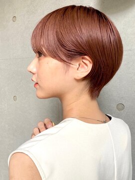 ガーデン タチカワ(garden tachikawa) 束感ショート/ピンクベージュ/似合わせカット/前髪パーマ