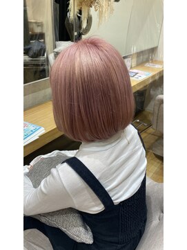 フィゼル あべのルシアス店(Aujua fizelle) 透明感抜群ピンクベージュ＊井上慶太