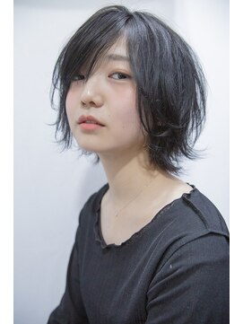 ゴウトゥデイ 岡山店(GO TODAY) 暗髪のマッシュウルフスタイル!!《小西》