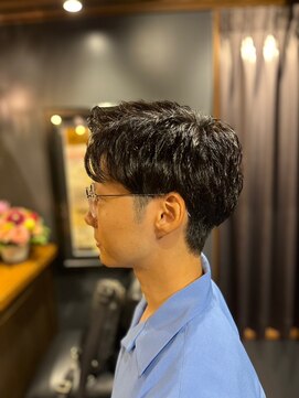 銀座 シノ 本店(shino) 【銀座理容室】アップバングスタイル