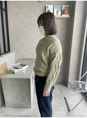 透明感グレージュ
