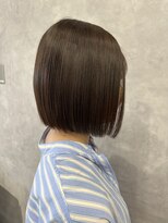 フィーネ 横浜(Fi -Ne) 切りっぱなしボブ×ベージュ