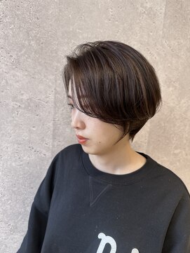 アース 三軒茶屋店(HAIR&MAKE EARTH) 三軒茶屋_レディース_ショート_丸みショート_ナチュラル_小顔