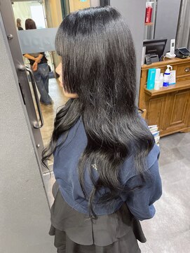 ボアップ 京橋店(boappu) #プルエクステ#黒髪ロング#姫カット