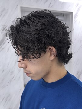 メンズヘアセンス 渋谷(MEN'S HAIR SENSE) グランジパーマ　ニュアンスパーマ　アッシュブラック