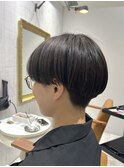 《re view MIRU》ハンサムマッシュショート×オリーブカラー