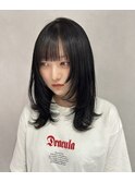 ミディアムレイヤー/レイヤーカット/ウルフカット