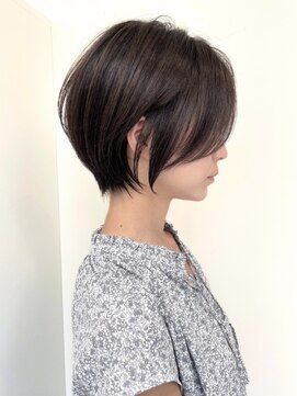 ネイロ バイ ジルブラン 葛西(NeiRo by JIL BLAN) ハイライト白髪ぼかしダブルカラーインナーカラーショートボブ