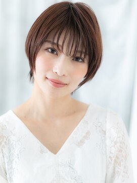 ヘアーリゾートパル(HAIR RESORT PAL) 伸ばしかけメンズライク前下がりショートd天王台30代40代