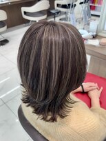 アッシュ 下北沢店(Ash) グレージュ細めハイライトカラー