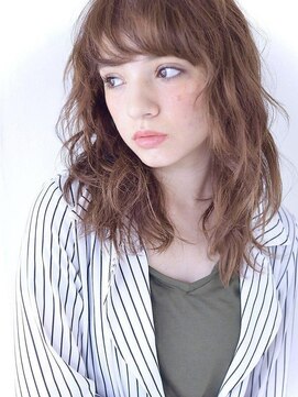 コンティロミー(CONTI ROMMY.) 【ゆるふわロング】髪質改善アプリコットオレンジ20代~50代