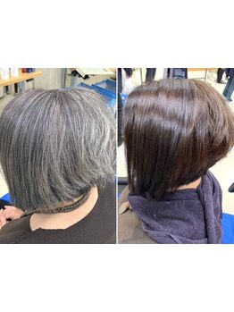 髪を傷めずに自然な美しさを引き出す新感覚の白髪染め《輝髪ペインター》が大好評！通いやすい価格◎